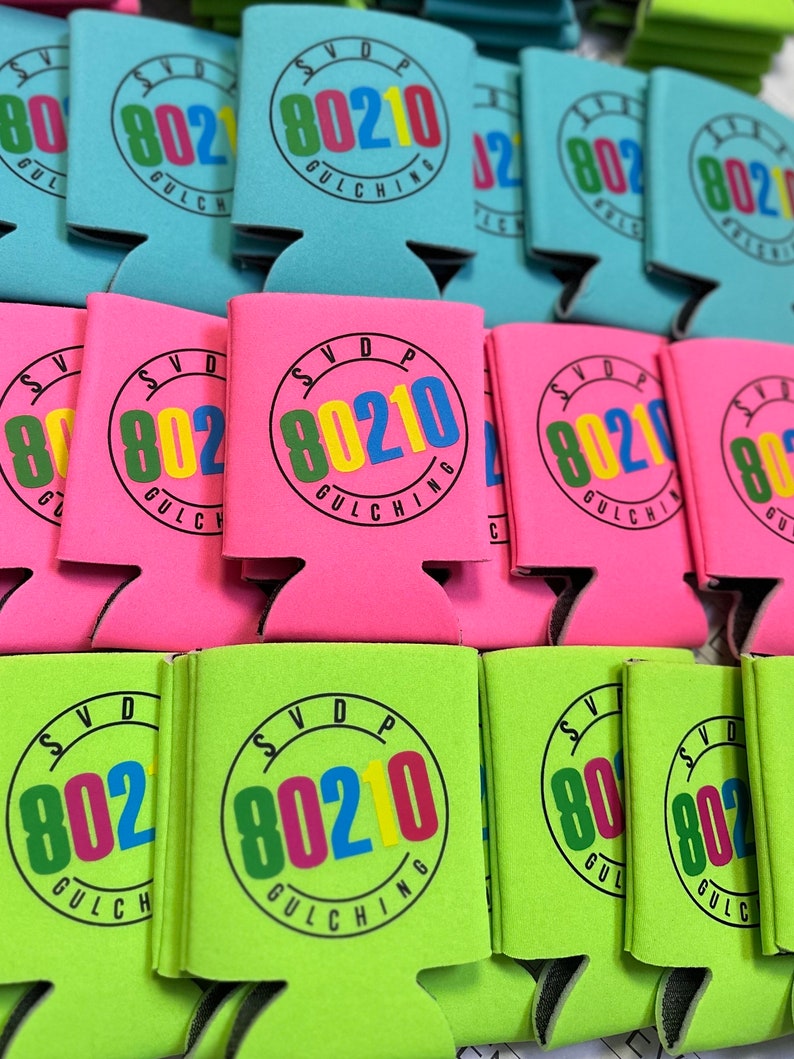 Personalized Can Coolers, Party Favors, Wedding Favors, Bridal Party, Groomsman gift, Beach Party favors, vacation trip favors, Promo favors image 3