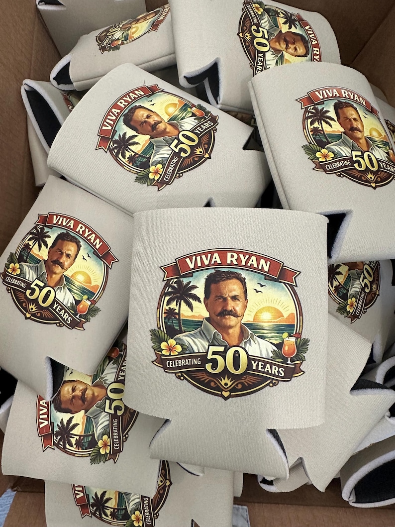 Personalized Can Coolers, Party Favors, Wedding Favors, Bridal Party, Groomsman gift, Beach Party favors, vacation trip favors, Promo favors image 8