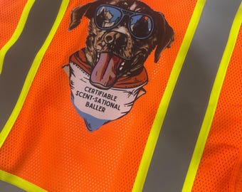 Custom Safety Vest Custom High viz vest Personalized Construction Vest Halloween Construction Vest Safety Personalized Vest Reflective Vest