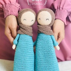 Crohet pattern hijab doll ,amigurumi doll,muslim toys image 2