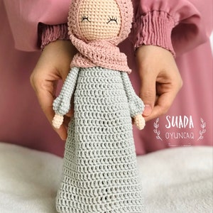 Crohet pattern hijab doll ,amigurumi doll,muslim toys image 3