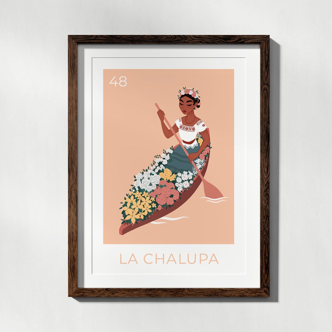 La Chalupa Loteria Art Print Poster Illustration A4 Beno | Etsy