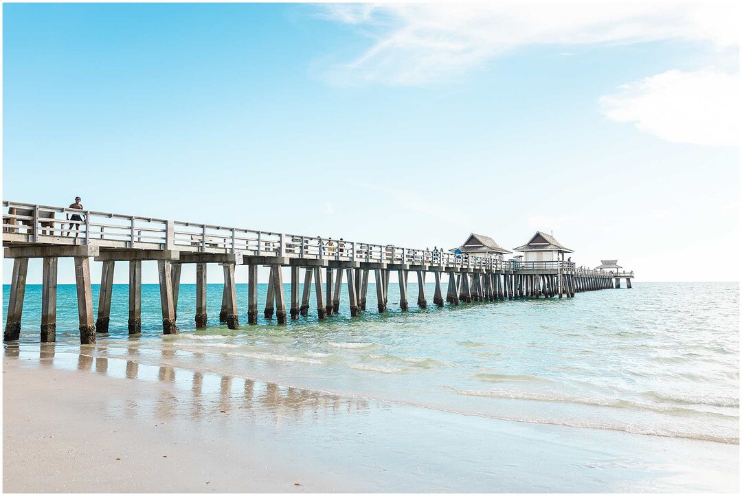 Naples Pier Print Naples Beach, FL Home Decor Naples, Florida Photo Etsy