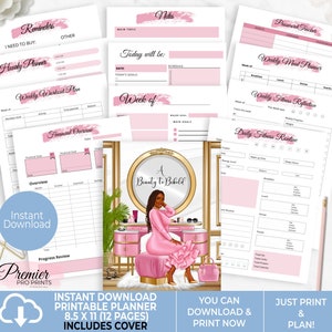 Instant Download Printable Planner and Cover 8.5x11-PLAN005