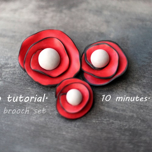 Floral Applique A Polymer Clay Tutorial Etsy