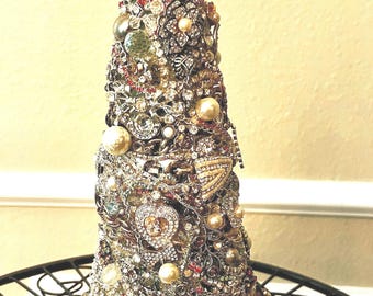 Jewelry Christmas Tree - Handmade One of a Kind