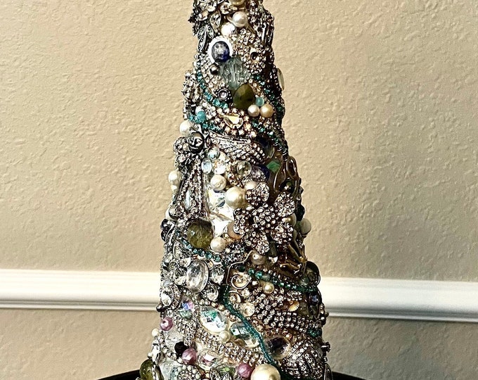 17 Jeweled Cone Tree Etsy