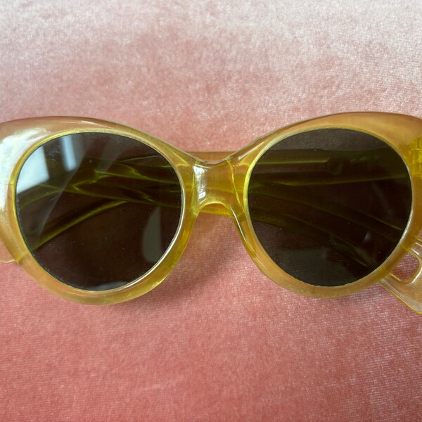 VTG 40er Jahre Sonnenbrille 40s Sunglasses honigfarben