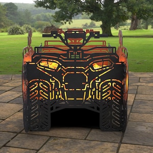 All-terrain vehicle ATV Fire Pit, Digital product, files DXF, SVG for cnc, Laser, Plasma. Grill, Mangal, Collapsible FirePit, Quad Bike