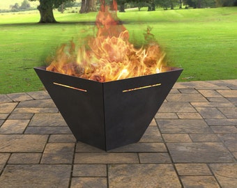 Square Fire Pit Nuevo tipo, Producto digital, archivos DXF, SVG para cnc, Plasma, Láser. FirePit Metal Art, Decoración de metal, Chimenea de jardín