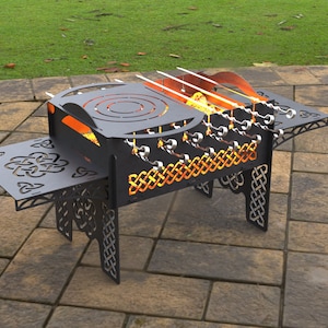 Nordic Fire Pit, Digital product, files DXF, SVG for CNC, Plasma, Laser, Waterjet. Bbq, Grill, Mangal, Barbecue, Collapsible FirePit