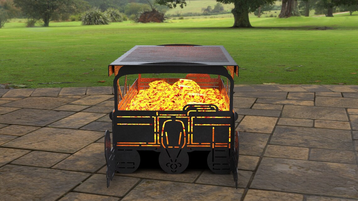 Pontoon Boat Fire Pit Digital Product Files DXF SVG for Etsy UK