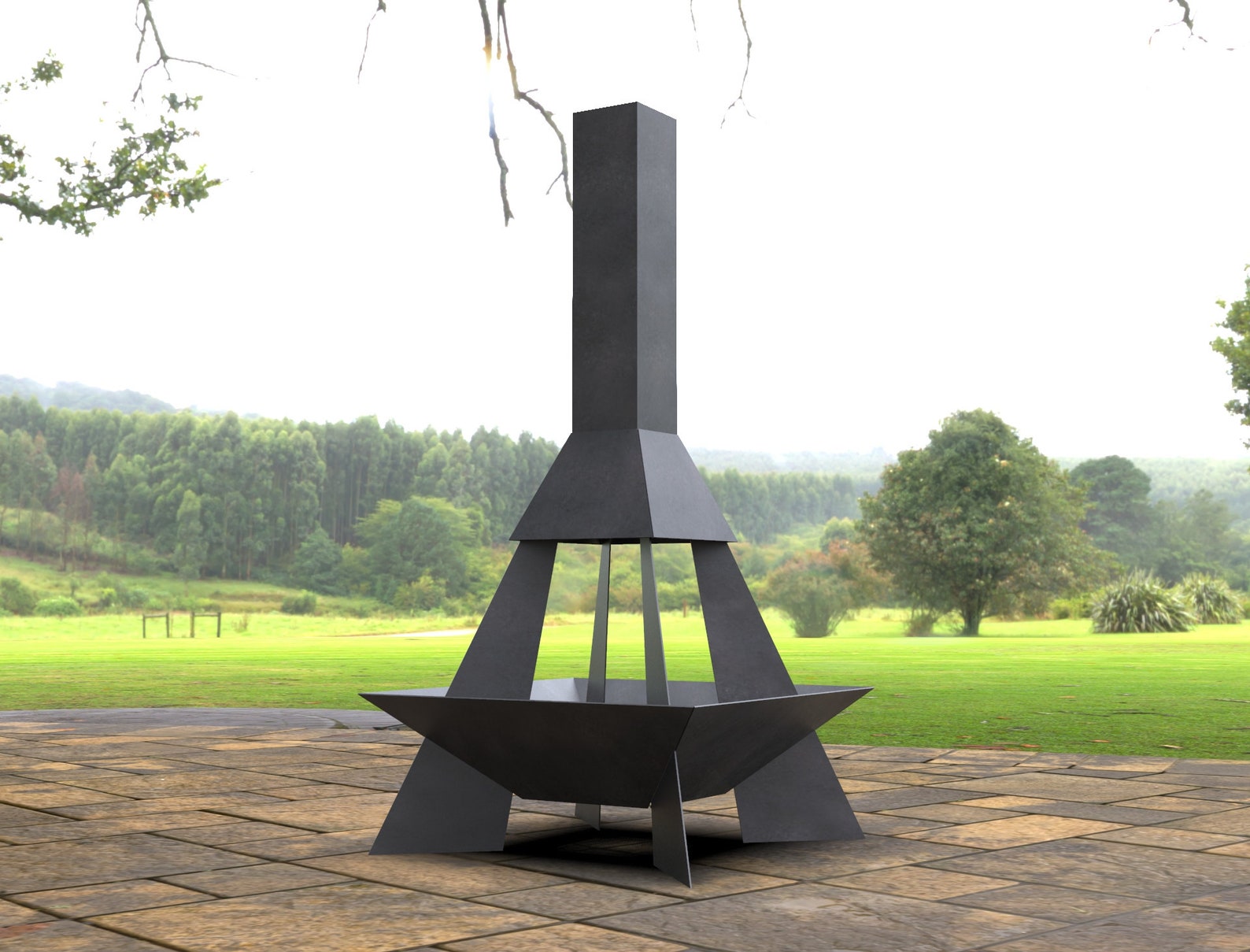 Pyramid Rocket Fire Pit Digital product files DXF SVG for Etsy