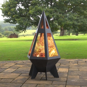 Pyramid Rocket III Fire Pit, Digital product, files DXF, Svg for CNC, Plasma, Laser, Waterjet. FirePit, Metal Art, Metal, Garden Fireplace