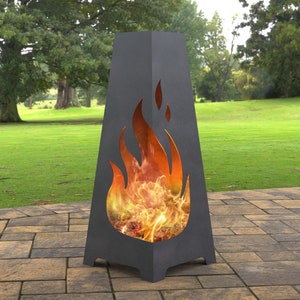 Fire Pyramid Fire Pit, Digital product, files DXF, SVG for CNC, Plasma, Laser, Waterjet. FirePit, Metal Art, Metal, Garden Fireplace