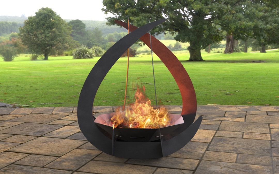 Drop With Octagon Fire Pit, Digital Product, Files DXF, SVG for CNC
