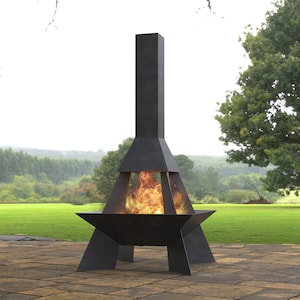 Pyramid Rocket Big Fire Pit, Digital product, files DXF, SVG for CNC, Plasma, Laser, Waterjet. FirePit, Metal Art, Metal, Garden Fireplace