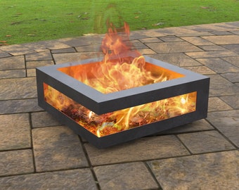 Hexagon Fire Pit, Digital Product, Files DXF, SVG for CNC, Plasma ...