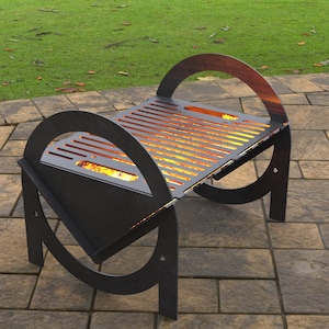 Flat pack Collapsible Fire Pit, Digital product, files DXF, SVG for CNC, Plasma, Laser, Waterjet. Bbq, Grill, Mangal, Barbecue, FirePit