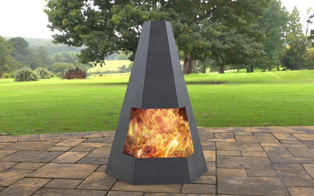 Hexagon Pyramid Fire Pit, Digital Product, Files DXF, SVG for CNC ...