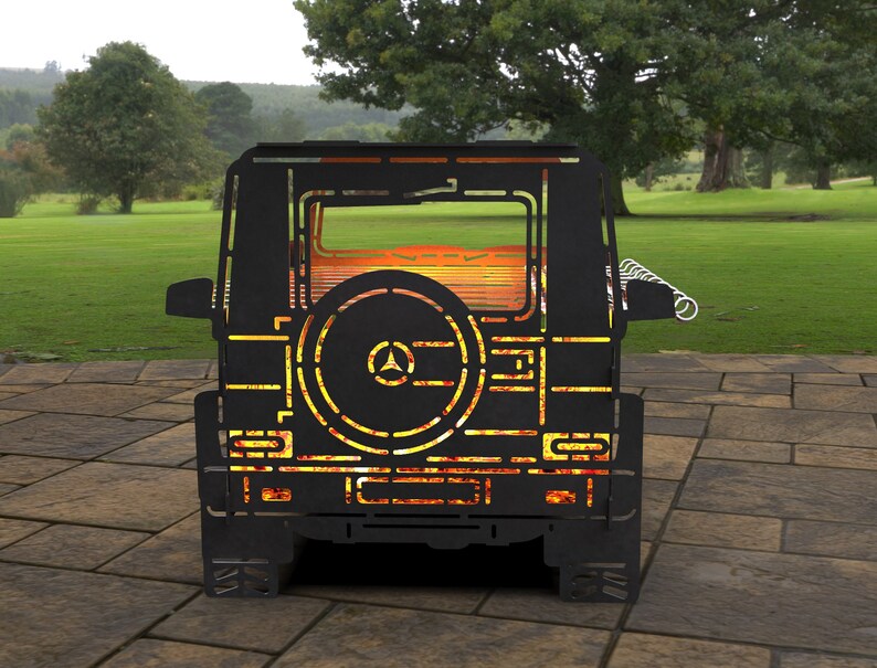 car Mangal Collapsible FirePit Gelandewagen Fire Pit SVG for CNC Bbq Grill Digital product Barbecue files DXF Laser Plasma