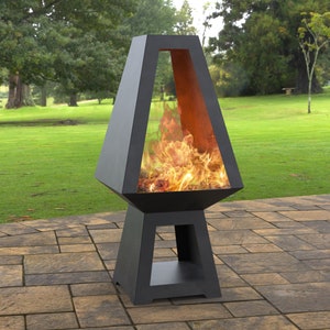 Pyramid New Fire Pit, Digital product, files DXF, SVG for CNC, Plasma, Laser, Waterjet. FirePit, Metal Art, Metal, Garden Fireplace