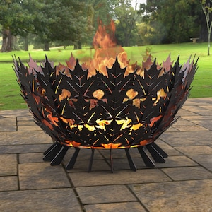 Ahornblätter Waage d = 70 cm Feuerstelle, Digitales Produkt, Dateien DXF, SVG für cnc, Laser, Laser. FirePit Metal Kunst, Dekoration, Gartenkamin