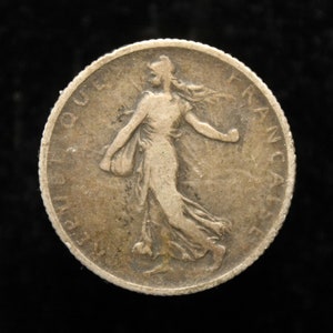 France 1905 1 Franc 0.835 Silver Coin Antique Collectible Gift