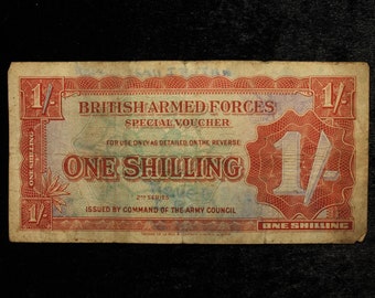 British Armed Forces One Shilling 1946 1st Series Special Voucher