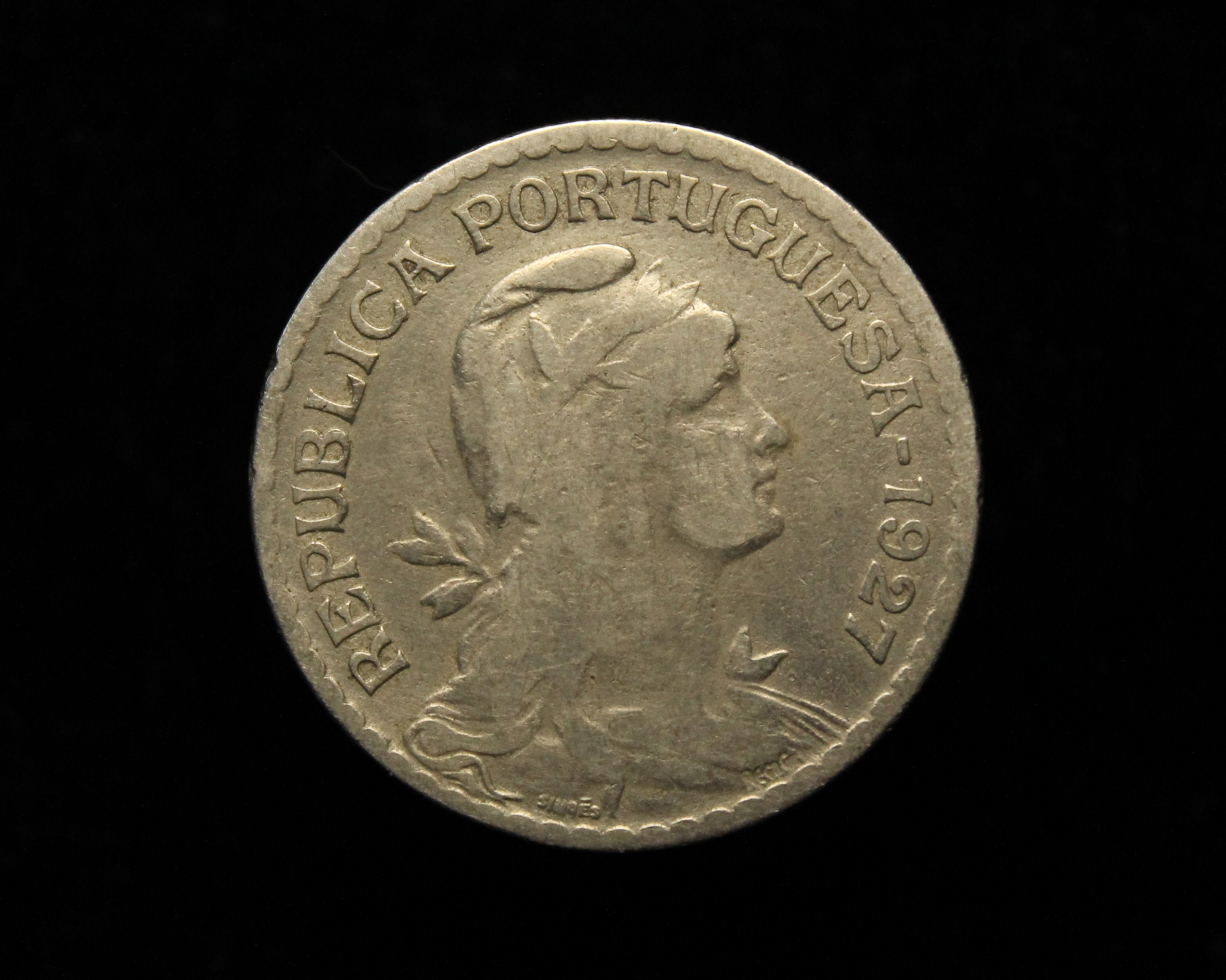 ポルトガル 1927年 1エスクード硬貨 リバティコイン 表面 コレクターズギフト