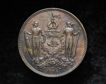 British North Borneo - 1886 One Cent EF - (INV0105) - Extra Fine