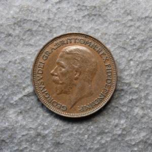 George V 1929 Farthing British Bronze Coin