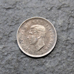 South Africa George VI 1943 Three Pence Threepence 0.800 Silver Coin Collectible Gift
