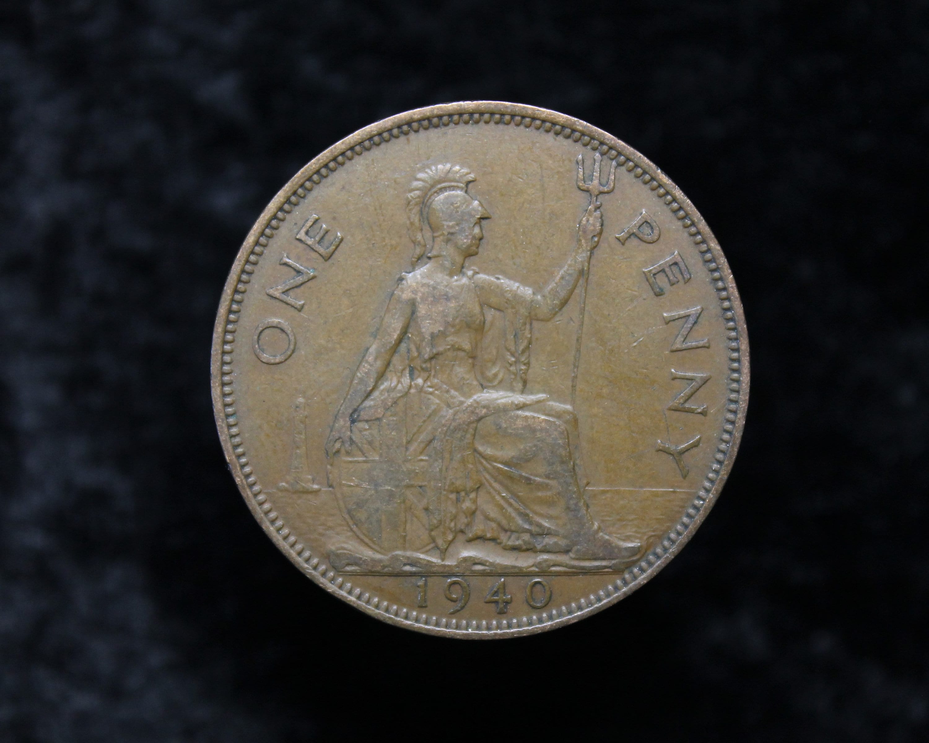 ジョージ 6 世 1940 ペニー ダブル エクセルグ ライン リバース