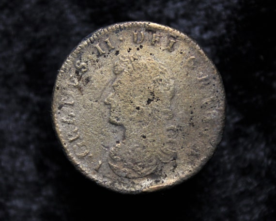 Monnaie Irlandaise Pièce D'or Pré-décimale Demi-penny Avec Des Cochons - Foto 6