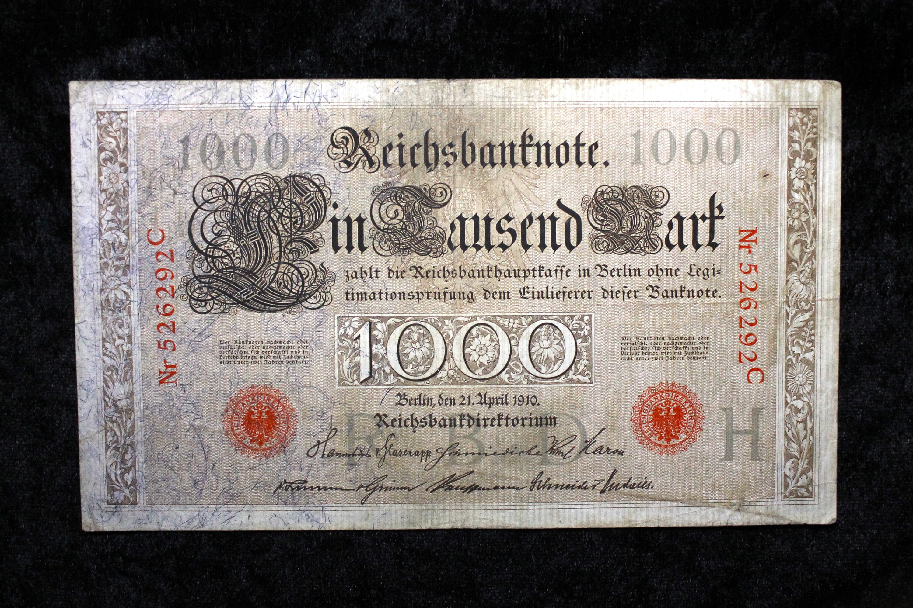 1000 mark 1910 - Etsy 日本