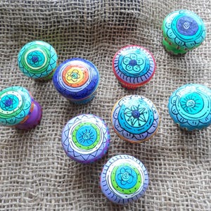 Door knobs hand painted and carved in eSwatini