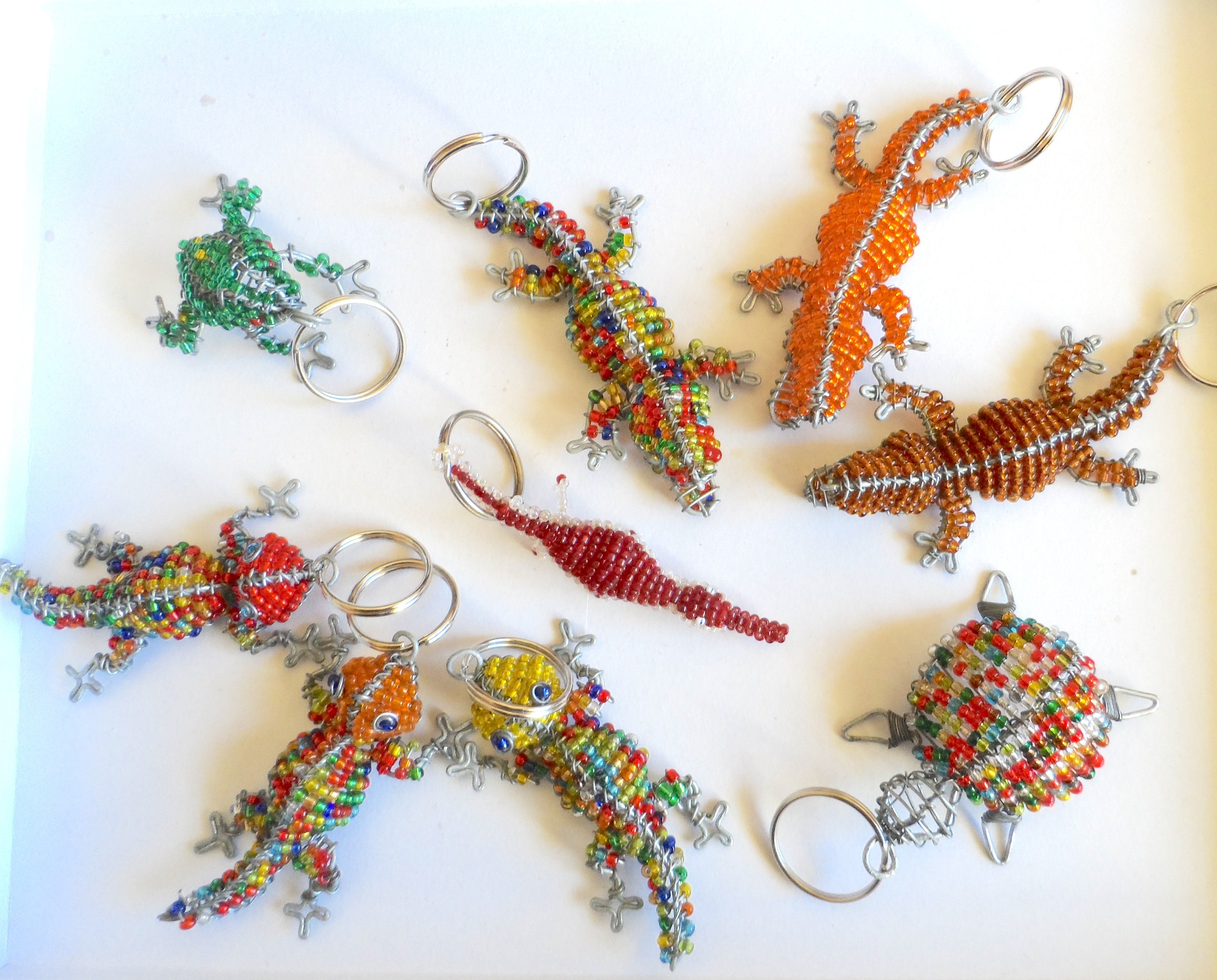 Beaded frog deals keychain