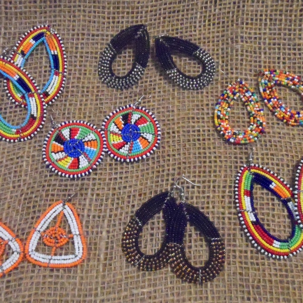 Maasai beaded earrings