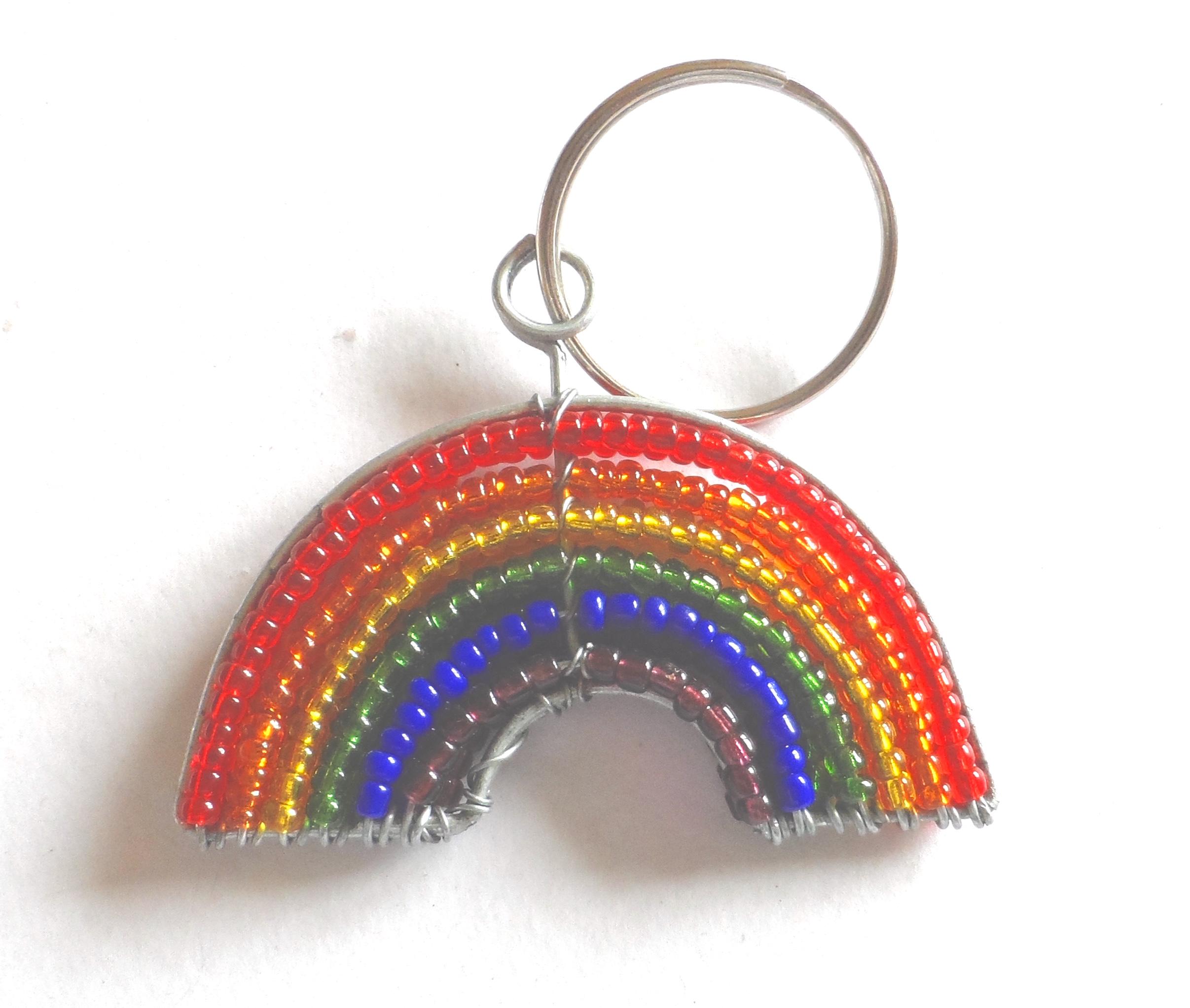 Assorted Bright Beaded Key Rings - Etsy UK
