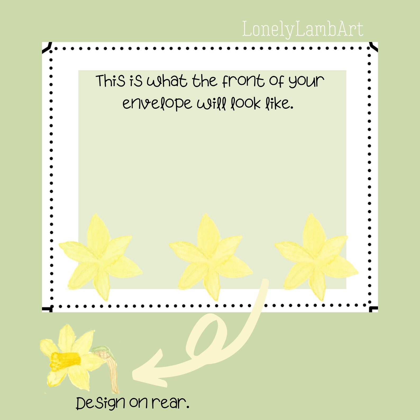 Watercolour Daffodil Letter Writing Set, Floral Printable Letter Paper