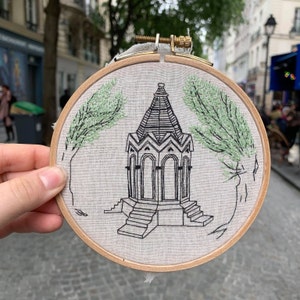 Embroidery - Stone kiosk