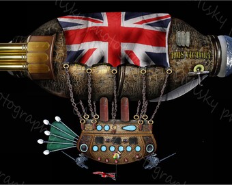 Steampunk Airship Composite Photo