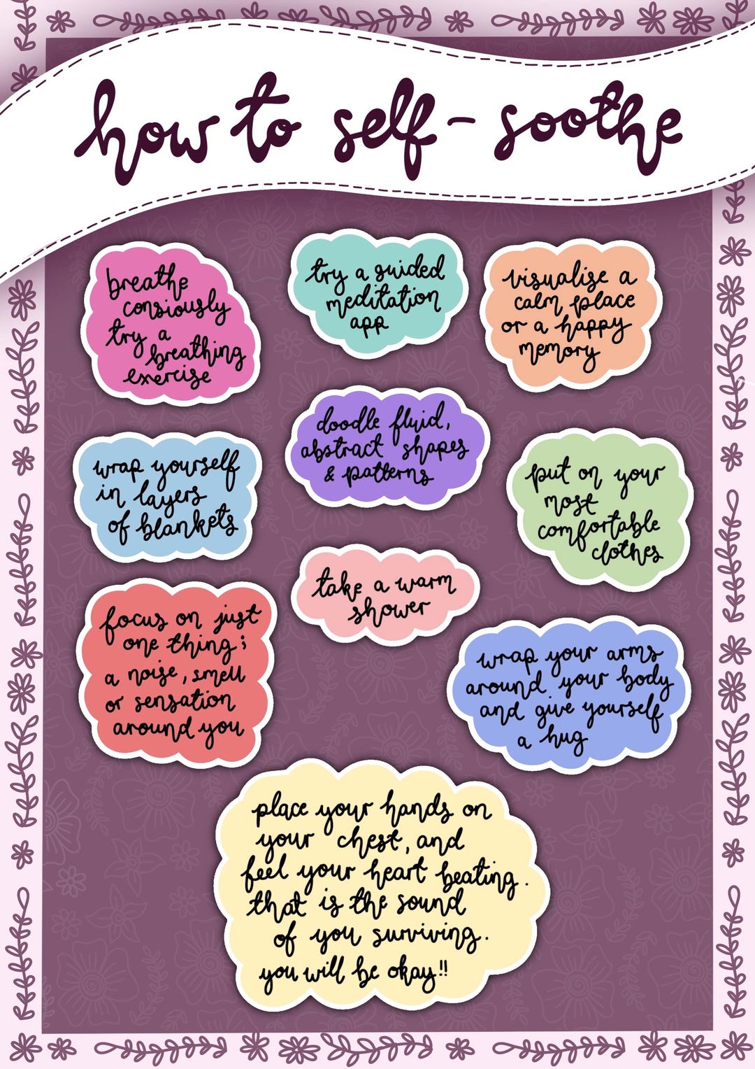 Self Soothe Rocking Self Soothe Ideas Digital Art Posters | Digital Download | Poster ...
