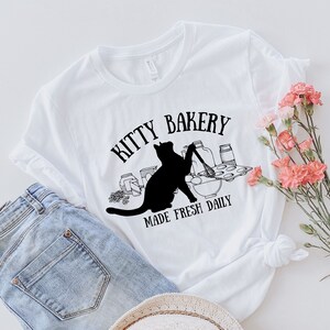 Kitty Biscuits Shirt, Funny Cat T-Shirt, Kitty Bakery Tee, Gift for Cat Lover