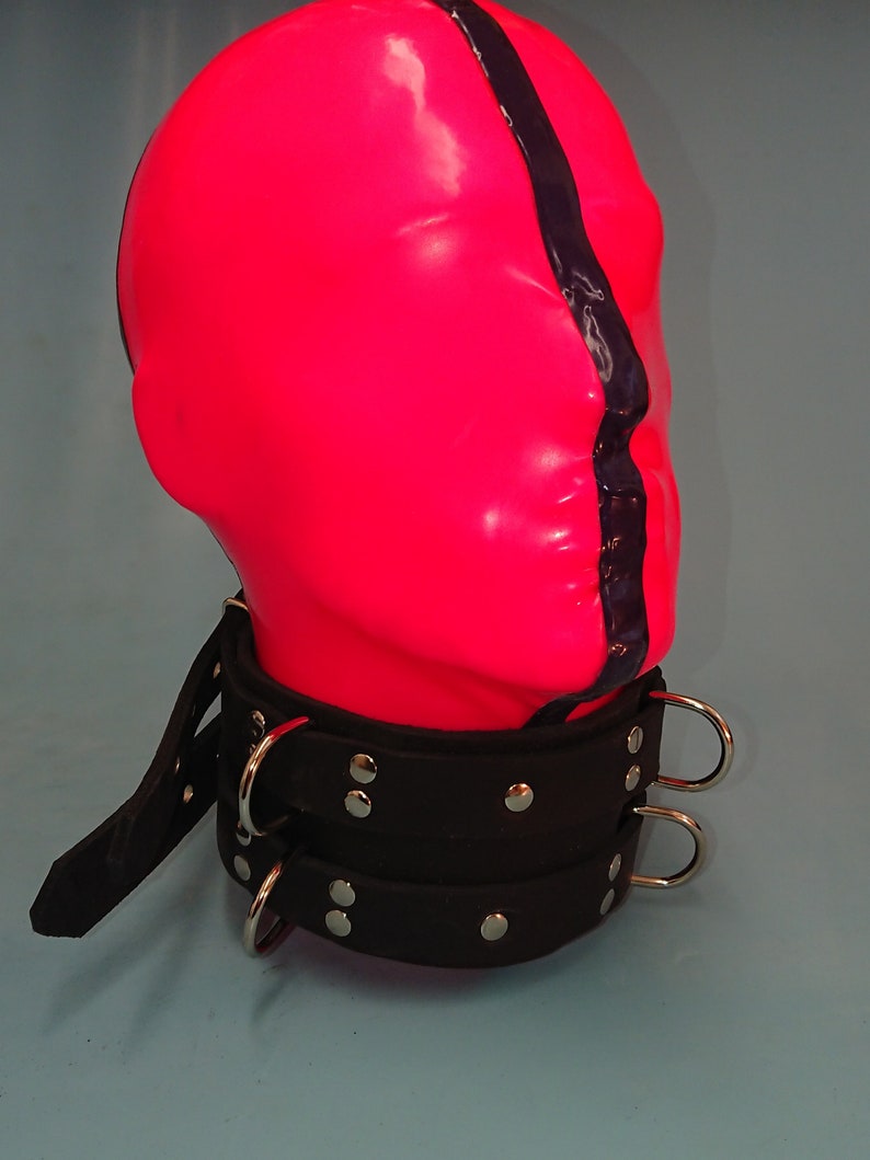 Leather Neck Stock Collar Etsy