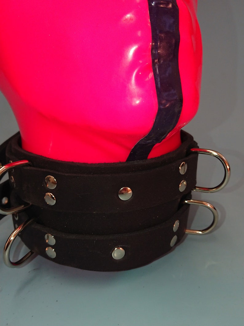 Leather Neck Stock Collar Etsy