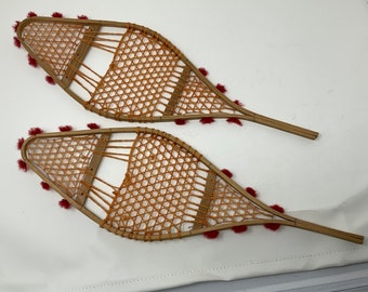 Miniature Snowshoes Vintage Indian Canada