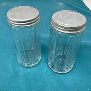 Hoosier Spice Jars 2 Vintage Spice Bottles