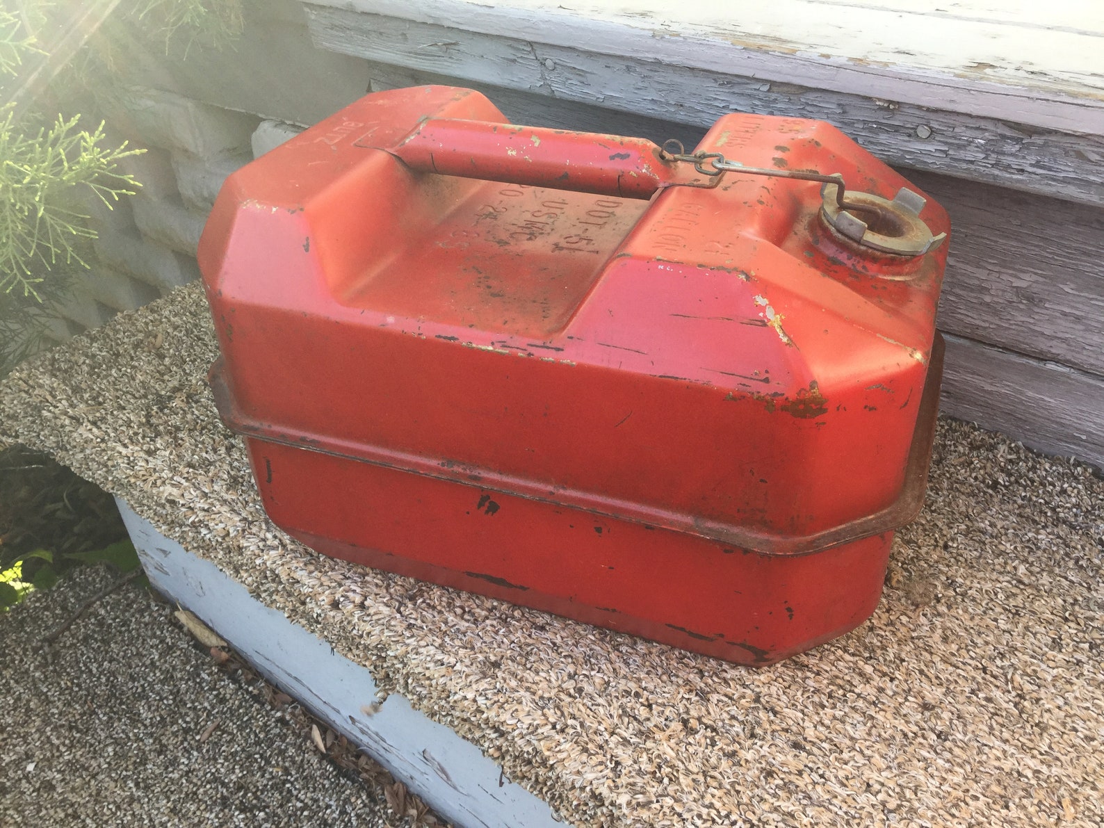 Blitz Gas Can 2.5 Gallon Red Metal USMC 1985 Etsy